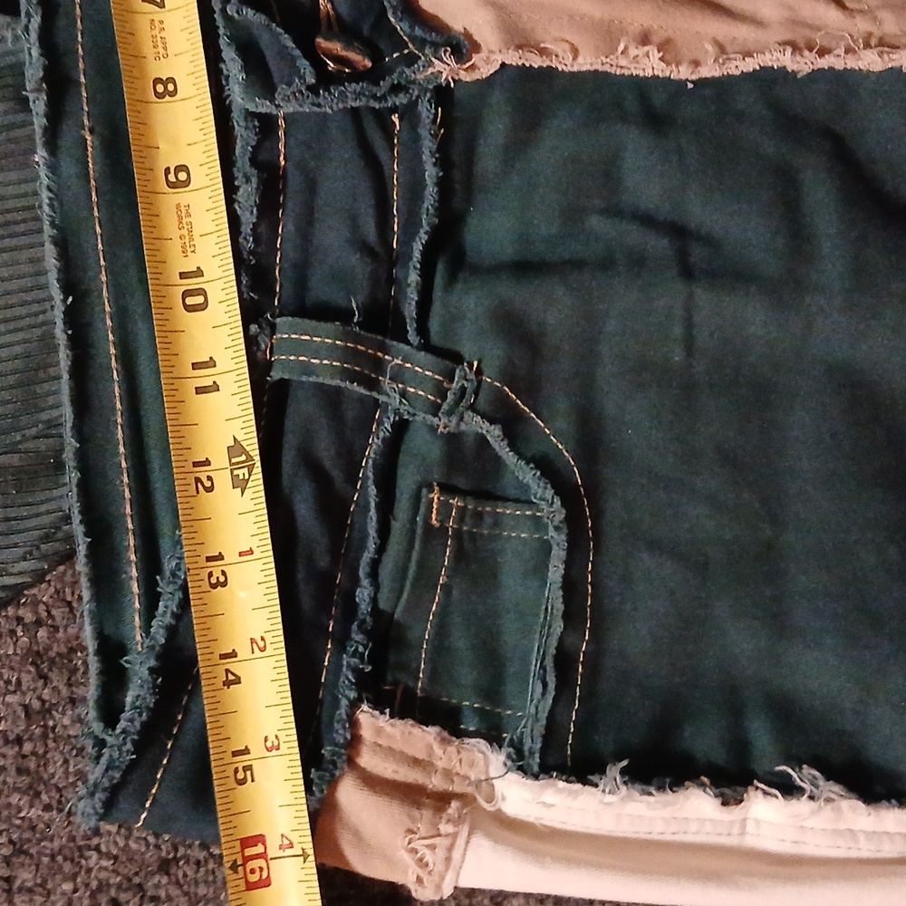Retro Patch Work Raw Hem Jeans - Picture 3 of 10